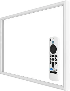 White Silicone Decorative Frame for Echo Show 21, Silicone case Cover for Echo Show 21.(White)