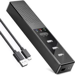 Cykvis 3 in 1 USB Computer Speaker with Microphone, PC Laptop Speaker with Mic for Smart Home Office and Online Study360 Degree Enhanced Voice Pickup, Noise Reduction,Compatible with Zoom, Teams