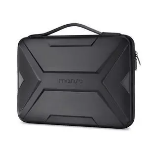 MOSISO 17-17.3 inch Laptop Hard Case, 17.3 inch Waterproof Shockproof Computer Bag Compatible with MacBook HP Dell,Artistic Geometric EVA Carrying Sleeve Laptop Case Hard Shell with Handle, Black