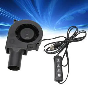 DAUERHAFT 97mm PC Cooling Fan , 5V USB Brushless Blower Cooling Fan , 3800 RPM 22 CFM Computer Cooling Fan with Speed Control , for PC Electronics 3D Printer