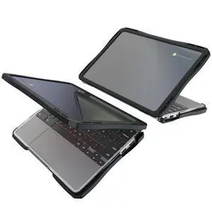 UZBL Air Hard Shell Case for HP Chromebook Fortis G1i / Fortis G10, Student-Proof K-12 Protective Clear Cover (1-Pack)