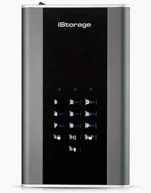 iStorage diskAshur DT2 256-bit 10TB | FIPS Level 3 Certified | Secure encrypted Desktop Hard Drive | Password Protected