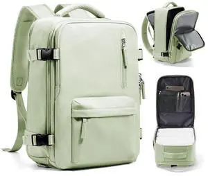 Travel Backpack Women,Carry On Backpack Flight Approved 18x14x8 inches Bag Spirit Airlines Personal ltem,College Sports Hiking Rucksack Waterproof Casual Daypack Laptop Blackpack Men, MintGreen