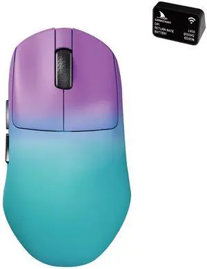 Darmoshark N7MAX Wireless Gaming Mouse,Tri-Mode 8K/USB-C/Bluetooth,Up to 30000DPI,PAW3950 Optical Sensor Lightweight 49g,5 programmable Button,Computer Mouse for Laptop,PC,Mac(Purple)