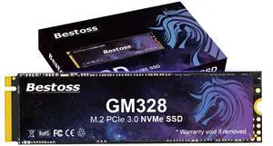 GM328 1TB NVMe M.2 2280 SSD, PCIe Gen3 3D NAND Internal Solid State Drive, Dynamic SLC Cache, Up to 3500MB/s, for Students, Office Work, Gaming, Home Entertainment, Compatible with Desktop or Laptop