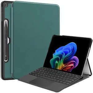 DWaybox Case for Microsoft Surface Pro 12 12.0 inch 2025 Model, Slim Lightweight Hard Shell Protective Cover with Stand, Compatible with Surface Pro 12 Keyboard (Case Only) -Dark Green