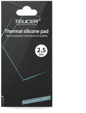 Thermal Pad 14.8 W/mK, 85x45x2.5mm, Non Conductive Heat Resistance High Temperature Resistance, Silicone Thermal Pads for Laptop Heatsink GPU CPU LED Cooler (2.5mm)
