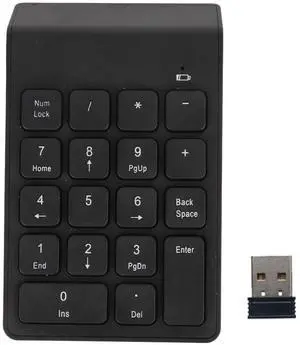 DAUZ Wireless Numeric Keypad, 18 Keys Waterproof Numeric Keypad for Business