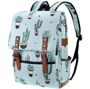 FEWOFJ Cactus Laptop Backpack for Girls Women,College School Bookbags for Teenagers