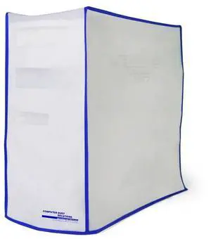 Dust and Water Resistant Silky Smooth Antistatic Vinyl Computer CPU dust Cover (10W x20H x24D)