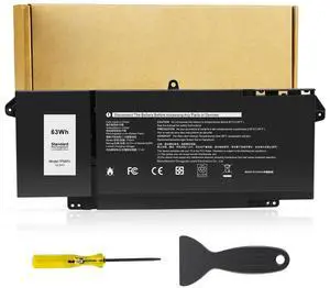 Futurebatt 7FMXV Battery Replacement for Dell Latitude 5320 7320 7420 7520 Series TN2GY 0TN2GY 9JM71 4M1JN 1PP63 727CG HDGJ8 MHR4G CN-0727CG CN-0TN2GY