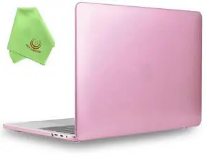 UESWILL Compatible with MacBook Pro 16 inch Release 2019 2020 with Touch Bar & USB-C, Model A2141, Luxury Matte Hard Shell Case Cover, Rose Gold