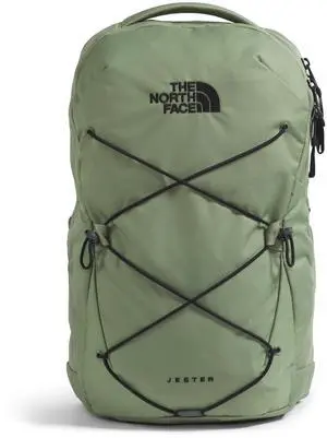 THE NORTH FACE Jester Everyday Laptop Backpack | Commuter Daypack with Water Repellent Finish, 16" Laptop Sleeve, Huge Main Compartment, Bark Mist/TNF Black, One Size