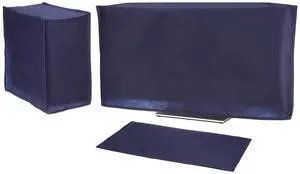 PATIKIL Computer Dust Cover Set, 34" Monitor Keyboard and Host PC Dust Proof Computer Protection Case for Desktop PC CPU Protector - 3Pcs (Blue)