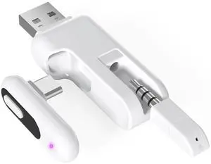 YOCOWOCO USB-C Bluetooth Adapter for PS5, 2-in-1 USB-A Bluetooth Audio Adapter for PS4 with aptX-Adaptive & Low Latency, Wireless Audio Transmitter to Connect Bluetooth Headphones & Earbuds
