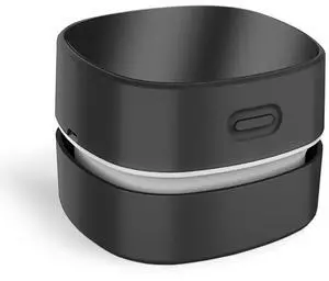 ODISTAR Desktop Vacuum Cleaner,Mini Table dust Sweeper Energy Saving,High Endurance up to 400 mins,Cordless&360º Rotatable for Cleaning Hairs,Crumbs,Computer Keyboard of Gifts for Kids (Black)
