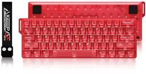DAREU COOL60 60% Hall Effect Gaming Keyboard with Magnetic Switch, SOCD, 0.01mm Actuation Adjustable Rapid Trigger,8000 Hz Polling, Frosted Transparent Keycaps, Hot-swap, RGB Backlit