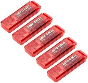 INLAND Micro Center Super Speed 5 Pack 16GB USB 3.0 Flash Drive Gum Size Memory Stick Thumb Drive Data Storage Jump Drive