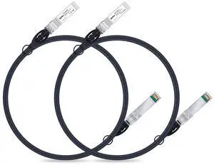ipolex SFP+ DAC Twinax Cable, 10G Direct Attach Copper(DAC) Patch Passive Cable, for Cisco SFP-H10GB-CU2M, Ubiquiti UniFi, Meraki, Mikrotik, and More, 2 Pack