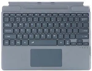 Zoof Keyboard for Microsoft Surface Pro Copilot+ (11th Edition) / Pro 11 / Pro 10 / Pro 9 / Pro 8 / Pro X, 13 inch, Detachable Type Cover with Touchpad, Pen Holder (Grey Without Backlit)