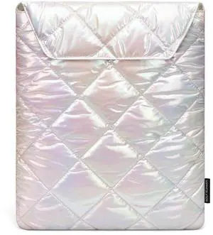 Puffy Laptop Sleeve 13 Inch 14 Inch, Women Quilted Puffer Laptop Carrying Case Pillow Case Compatible with MacBook Pro 14 inch M4 M3 M2 M1, Cute Small Notebook Cover