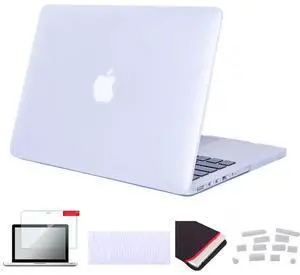 Se7enline Compatible with MacBook Pro 15 inch Case Model A1398 2015/2014/2013/2012 Laptop Hard Shell Protective Case&Sleeve Bag&Keyboard Cover Skin&Screen Protector&Dust Plug,Matte Transparent