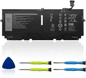 OUWEE 722KK Laptop Battery Compatible with Dell XPS 13 9300 (2020) XPS 13 9310 (2020) XPS 13 9380 (2020) Series P117G P117G002 P117G001 0WN0N0 WN0N0 02XXFW 2XXFW FP86V 52Wh 6800mAh 7.6V