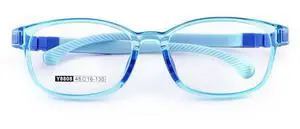 QYAJS Glasses Frame Children Blue Optical Eyelasses TR90 Flexible Bendable One-piece Safe Eyeglasses Girls Boy