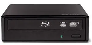 BUFFALO MediaStation Desktop 16x External Blu-ray Writer for PC with USB 3.0. TAA Compliant. Plays and Burns Blu-Rays, DVDs, and CDs.
