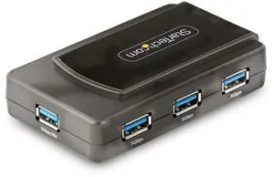 7-Port USB Hub with On/Off Switch, USB 3.0 5Gbps, USB-A to 7x USB-A, Self Powered USB-A Expansion Hub w/ 35W Power Supply