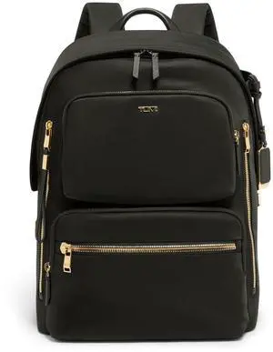 TUMI - Voyageur Montana Backpack - Stylish Travel Backpack for Women - For Business, Work - Fits up to 16" Laptops - Black/Gunmetal
