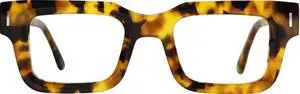 Blue Light Glasses - 98%+UV400 Filter,Acetate Preppy Rectangle Frame for Work/Gaming