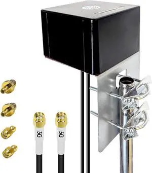Maswell 2X2 MIMO External Antenna 4G LTE 5G, Up to 6dBi, 600-8000MHz Cellular Omni Directional External Antenna, Cross Polarized for Routers & Gateways for T-Mobile Verizon AT&T