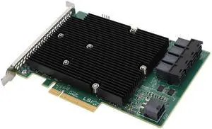 LSI SAS 9300-16I HBA Card, 16 Port 12Gbps HBA SAS Controller Card, for for Linux and More, Serial SATA, SAS Interface, PCIe
