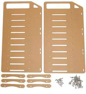 DIY Hard Drive Bracket, Multi Layer Acrylic Rack for Desktop with Accurate Mounting Hole, Supports Multiple 3.5inch Hard Drives, Easy Installation (10 Layers)