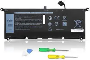 DXGH8 Laptop Battery for Dell XPS 13 9370 9380 2019 Lnspiron 13 7390 7391 2-in-1 5390 5391 7490 Latitude 3301 E3301 Vostro 5390 5391 Series 0H754V H754V G8VCF G8VCF6C HK6N5 P113G001 P82G(7.6V/52Wh)