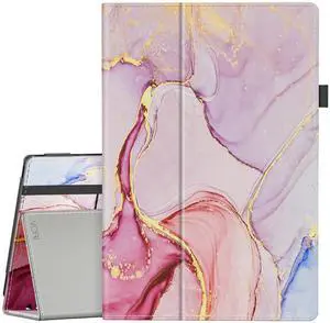 VORI Case for All-New Amazon Kindle Fire HD 10 Tablet and Fire HD 10 Plus (13th/11th Generation 2023/2021 Release) 10.1" - Slim Folding Stand Folio Cover with Auto Wake/Sleep & Hand Strap, Rose Swirl