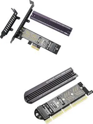ELUTENG NVMe PCIe 4.0 Adapter NVMe M.2 SSD to PCIe X4/X8/X16 Card with NVME PCIe 4.0 Adapter M.2 NVME SSD to PCI-e Slots X1 X4 X8 X16 Expansion Card