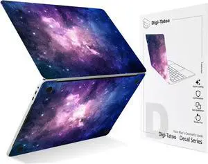 Decal Skin Compatible with 2022~2024 MacBook Air 13.6 inch (Model A3113/A2681, M3 M2 Chip) - Protective and Decorative Full Body Skin Decal Sticker, Anti-Scratch Vinly Wrap [Nebula]