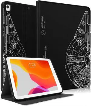 Uppuppy for iPad 5th/6th Generation Case, for Apple iPad Air 1st/2nd Gen, for iPad Pro 9.7 Inch Case Cute Kids Boys Women Teen Girls Cool Men Folio Unique Black Cover for iPad 5/6, Air 1/2, Pro 9.7