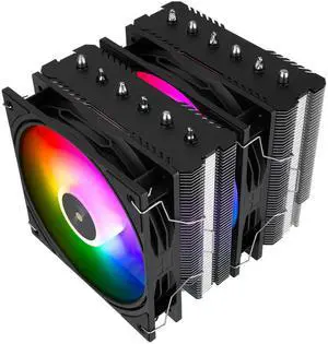 Thermalright Peerless Assassin 120 SE ARGB Black V3 CPU Air Cooler, 6 Copper Heat Pipes, Double Towers Double Fans, 155mm High, for AM4/AM5,Intel LGA1851/1700/115X/1200