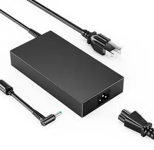 120W AC Charger Fit for HP Envy 15 17, HP OMEN 15-Ax000 15-Ax000na 15-Ax002na 15-Ax0014na 15-Ax000ne 15-Ax000nf 15-Ax000nj 710415-001 L41856-001 AC Adapter Power