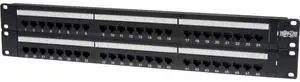 Tripp Lite 48-Port 2U Rackmount Cat6 110 Patch Panel 568B, RJ45 Ethernet(N252-048) , Black