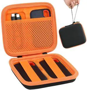 Aenllosi Hard Travel Case Replacement for SanDisk 250/500GB/1TB Extreme Portable External SSD SDSSDE60(Black&Orange,Only Case)