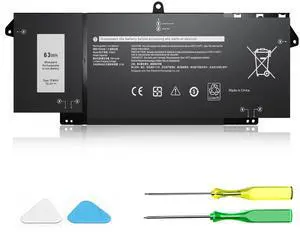 VNYUNQWE 7FMXV Laptop Battery Replacement for Dell Latitude 5320 7320 7420 7520 Series TN2GY 0TN2GY 9JM71 4M1JN 1PP63 727CG MHR4G HDGJ8 CN-0727CG CN-0TN2GY [15.2V/63Wh]