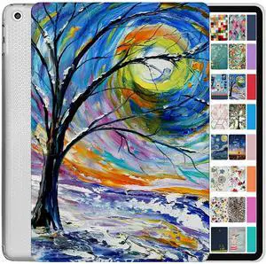 DuraSafe Cases for iPad 6 5 9.7 Inch Air 1 2 [iPad 5th 6th Air 1st 2nd Generation ] A1893 A1822 A1566 Printed Lightweight Shock Absorbant Flexible TPU Protective Clear Case - Color Emblem