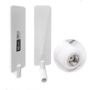 CORONIR 5G Antenna 10dBi RP SMA Cellular Antenna Compatible with 4G LTE Wireless CPE Router Hotspot Cellular Gateway Industrial IoT Router Trail Wireless Camera Security - 2Pack
