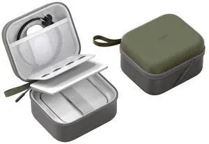 Hagibis Electronic Organizer Travel Case Bag for Mac mini M4/M4 Pro 2024, Portable Carry Case for Cable, Charger, SD Card, Mouse, USB Flash Disk (Green)