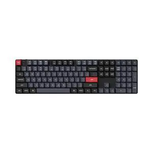 Keychron K5 Pro Wireless Custom Mechanical Keyboard, 100% Full Size Layout Hot Swappable Programmable, Ultra-Slim RGB Backlit Low Profile Gateron Brown Switch Bluetooth/Wired for Mac Windows Linux