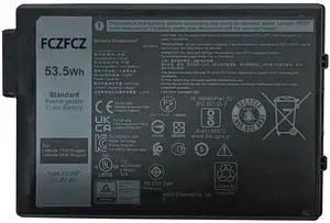 FCZFCZ XVJNP Battery Replacement for Dell Latitude 7330 Rugged/Latitude 5430 Rugged Extreme/Pro Rugged 13 RA13250 / Pro Rugged 14 RB14250 P148G P149G Series 6JRCP M0TN3 KD1CT 451-BCWQ 11.4V 53.5Wh